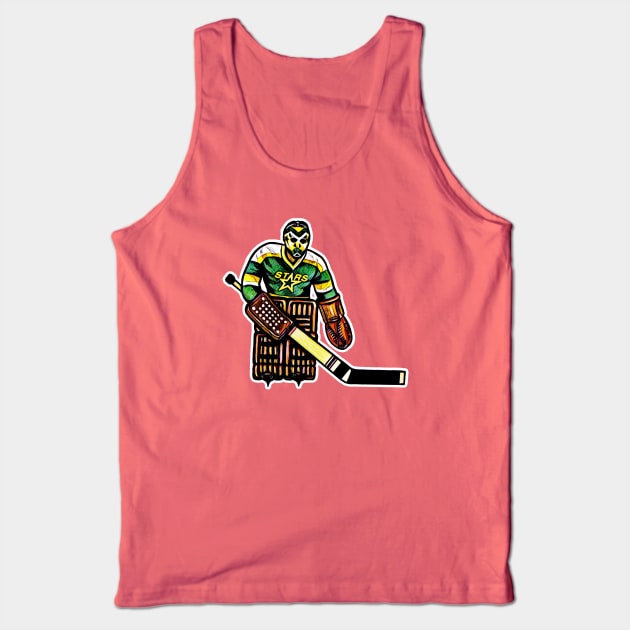 Coleco Table Hockey Goalie -Dallas Stars Tank Top by mafmove